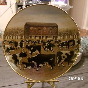 Franklin Mint The American Folk Art Collection HI9643 Spring Pasture 8" PLATE